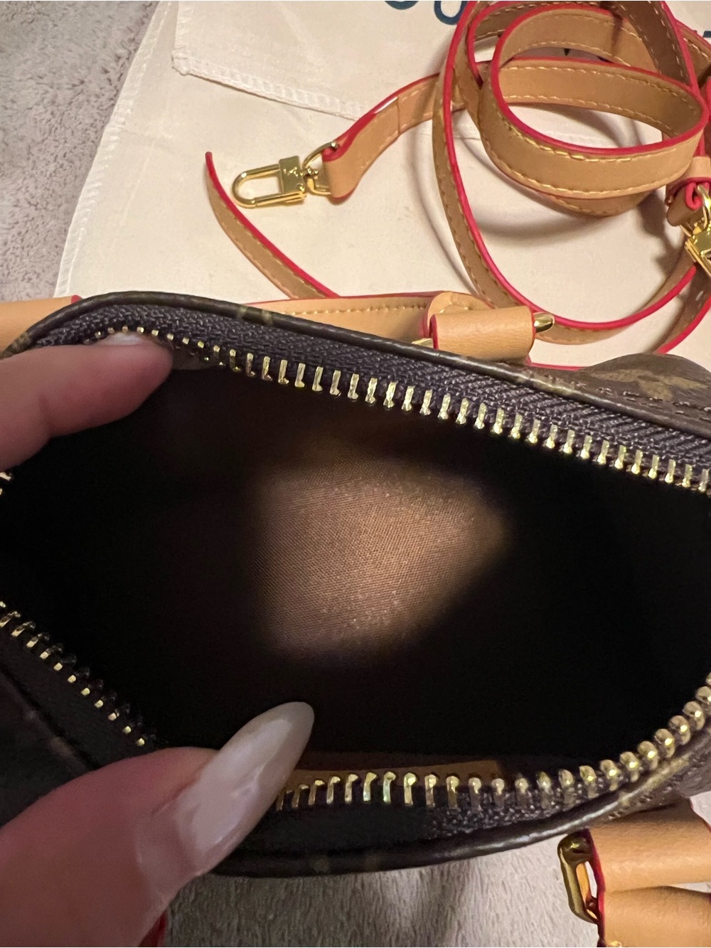 Inspired mini speedy Monogram bag - Picture 4 of 7